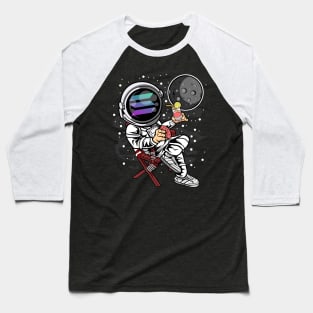 Retirement Plan Astronaut Solana SOL Coin To The Moon Crypto Token Cryptocurrency Blockchain Wallet Birthday Gift For Men Women Kids Baseball T-Shirt